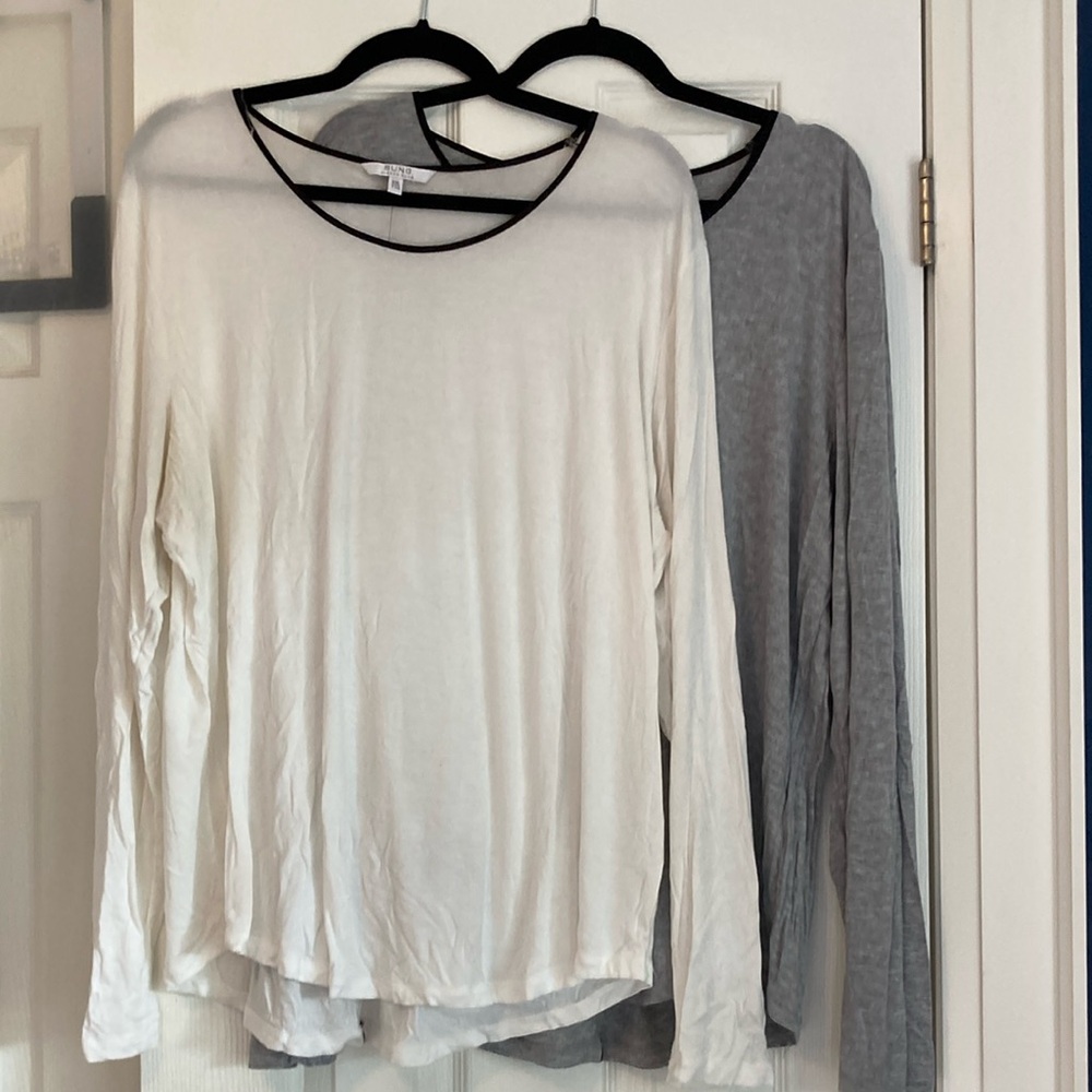 ALFRED SUNG Set of 2 Long Sleeves - Relaxed Fit
